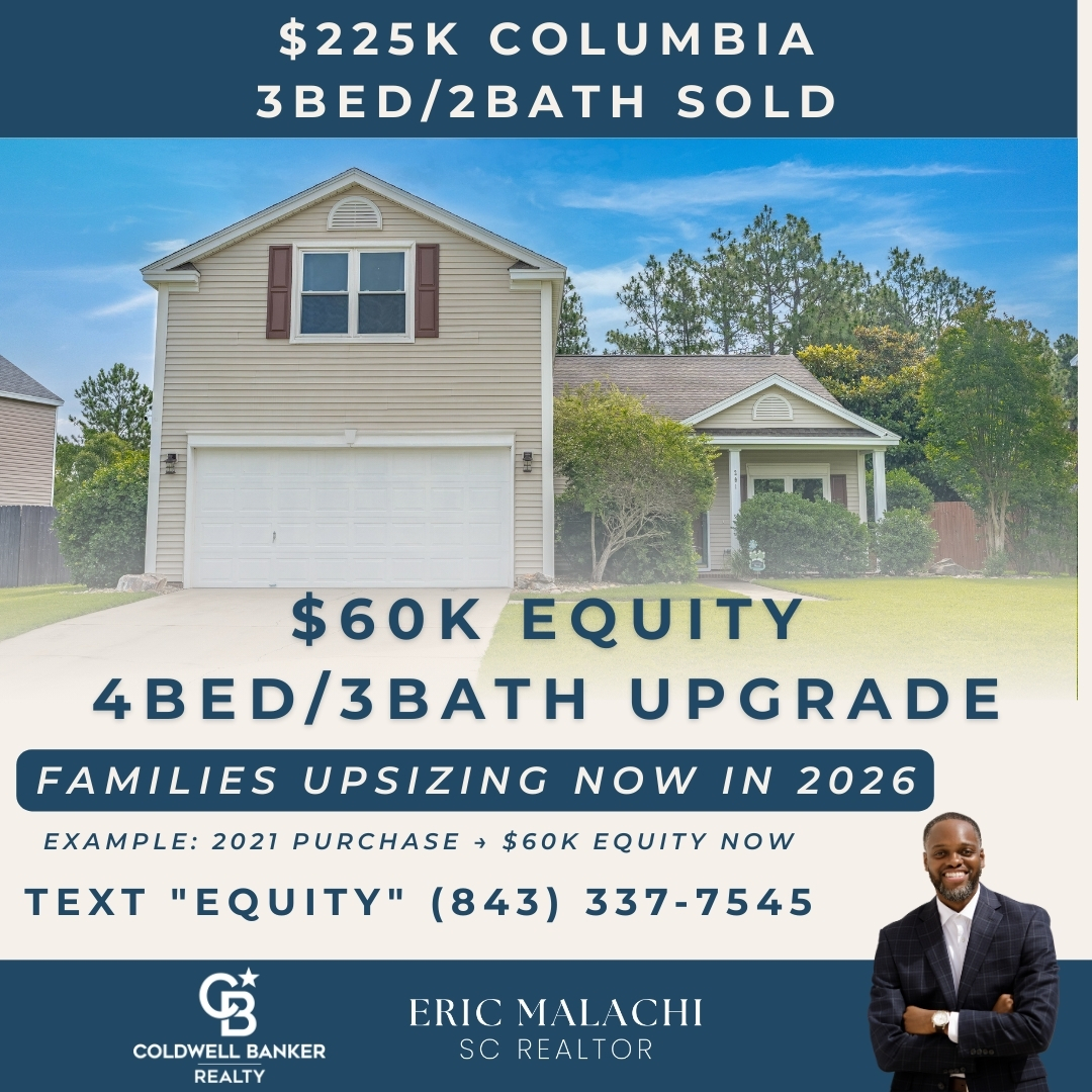Columbia SC homes in move-up neighborhoods with equity growth chart 2026